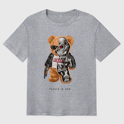Футболка оверсайз мужская Future is now, цвет: меланж