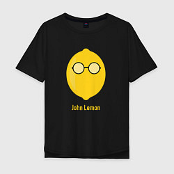 Футболка оверсайз мужская John Lemon, цвет: черный