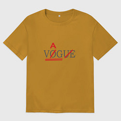 Футболка оверсайз мужская VAG not VOGUE, цвет: горчичный