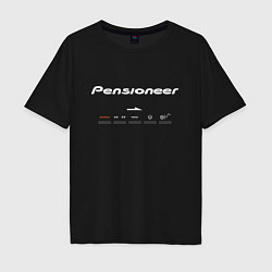 Футболка оверсайз мужская Pensioneer Push Button Black Edition, цвет: черный