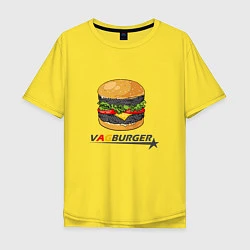 Футболка оверсайз мужская VAGburger tyres, цвет: желтый