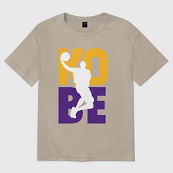 Футболка оверсайз мужская Kobe fly, цвет: миндальный
