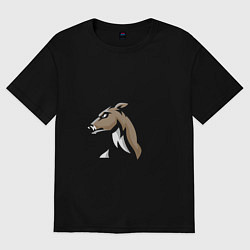 Футболка оверсайз мужская Deer mood, цвет: черный