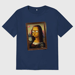 Футболка оверсайз мужская Mona Simpson, цвет: тёмно-синий