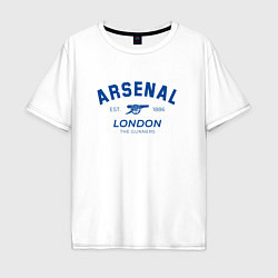 Футболка оверсайз мужская Arsenal london the gunners, цвет: белый