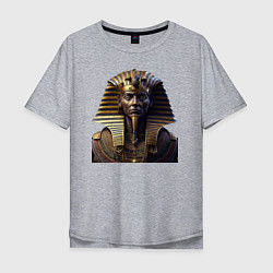 Футболка оверсайз мужская Египетский фараон, цвет: меланж