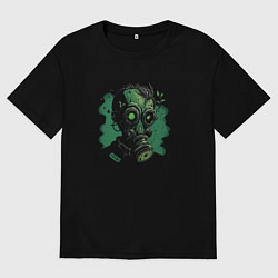 Футболка оверсайз мужская The near future, цвет: черный