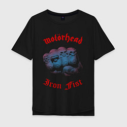 Футболка оверсайз мужская Motorhead Iron Fist, цвет: черный