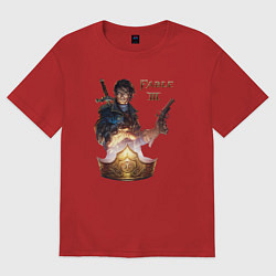 Футболка оверсайз мужская Fable 3 hero, цвет: красный