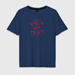 Футболка оверсайз мужская VAG not dead, цвет: тёмно-синий