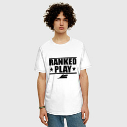 Футболка оверсайз мужская Ranked Play, цвет: белый — фото 2
