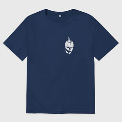 Футболка оверсайз мужская Dead by daylight - Мементо мори - Memento mori, цвет: тёмно-синий