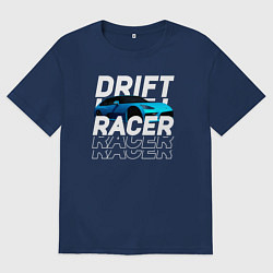 Футболка оверсайз мужская Drift racer beamng, цвет: тёмно-синий