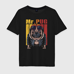 Мужская футболка оверсайз Mr pug