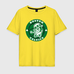 Футболка оверсайз мужская Celtics, цвет: желтый