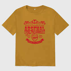 Футболка оверсайз мужская Arsenal 1886, цвет: горчичный