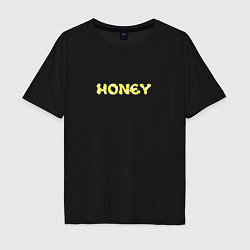 Футболка оверсайз мужская Honey, цвет: черный