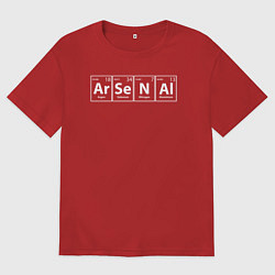 Футболка оверсайз мужская Арсенал футбол, цвет: красный