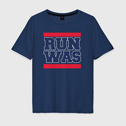 Футболка оверсайз мужская Run Washington Wizards, цвет: тёмно-синий