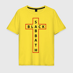 Футболка оверсайз мужская Black Sabbath, цвет: желтый