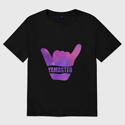 Футболка оверсайз мужская Yamaster Gradient, цвет: черный