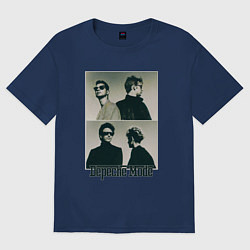 Футболка оверсайз мужская Depeche Mode - Music for the Masses, цвет: тёмно-синий