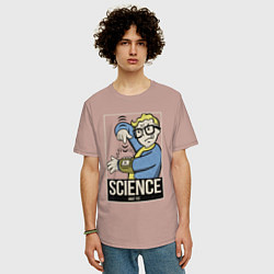 Футболка оверсайз мужская Vault science, цвет: пыльно-розовый — фото 2