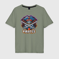 Мужская футболка оверсайз Pirates team