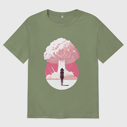 Футболка оверсайз мужская Барбигеймер, цвет: авокадо