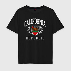 Футболка оверсайз мужская Cali republic, цвет: черный