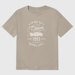 Футболка оверсайз мужская Я классический 1993, цвет: миндальный