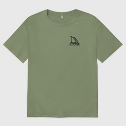 Футболка оверсайз мужская Midjourney, цвет: авокадо