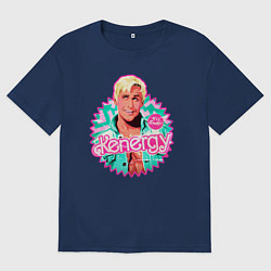 Футболка оверсайз мужская Кен Барби, цвет: тёмно-синий