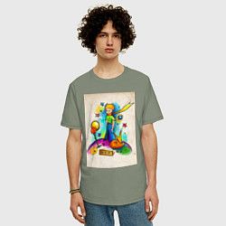 Футболка оверсайз мужская Le Petit Prince, цвет: авокадо — фото 2