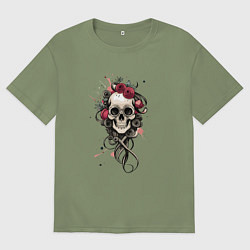 Футболка оверсайз мужская Вечная любовь, цвет: авокадо