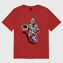 Футболка оверсайз мужская Jazzstrong, цвет: красный