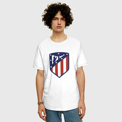 Футболка оверсайз мужская Atletico Madrid FC, цвет: белый — фото 2