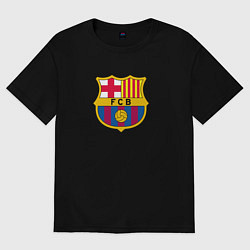 Футболка оверсайз мужская Barcelona fc sport, цвет: черный