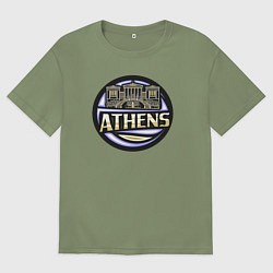 Мужская футболка оверсайз Афины