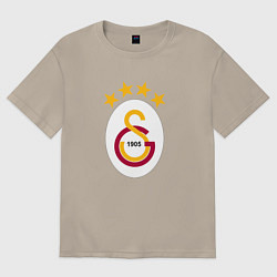 Футболка оверсайз мужская Galatasaray fc sport, цвет: миндальный