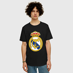 Футболка оверсайз мужская Real madrid fc sport, цвет: черный — фото 2