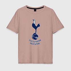 Футболка оверсайз мужская Tottenham Hotspur fc sport, цвет: пыльно-розовый