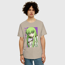 Футболка оверсайз мужская СС Код Гиас, цвет: миндальный — фото 2