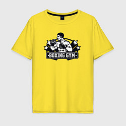 Футболка оверсайз мужская Boxing gym, цвет: желтый