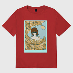 Футболка оверсайз мужская Eve, цвет: красный