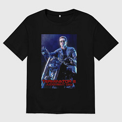 Футболка оверсайз мужская T2 - Arnold, цвет: черный