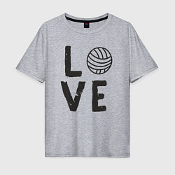 Футболка оверсайз мужская Lover volleyball, цвет: меланж