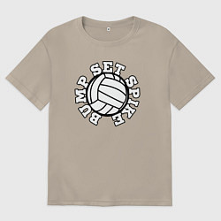 Футболка оверсайз мужская Bump set spike, цвет: миндальный