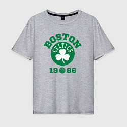 Футболка оверсайз мужская Boston Celtics 1986, цвет: меланж