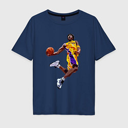 Футболка оверсайз мужская Kobe Bryant dunk, цвет: тёмно-синий
